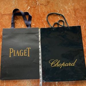 PIAGET & chopard original shopping bags